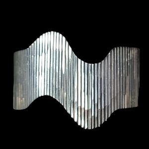 TAXCO Sterling Silver 925 Rare Wave Cuff Bracelet Vintage 6.75" Adjustable